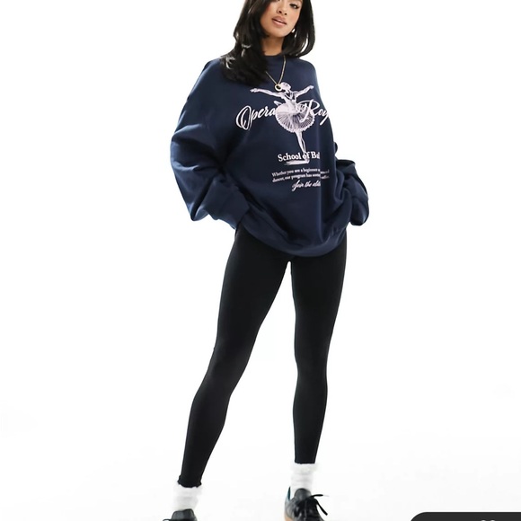 Pieces Petite high waisted leggings in black - Picture 2 of 4